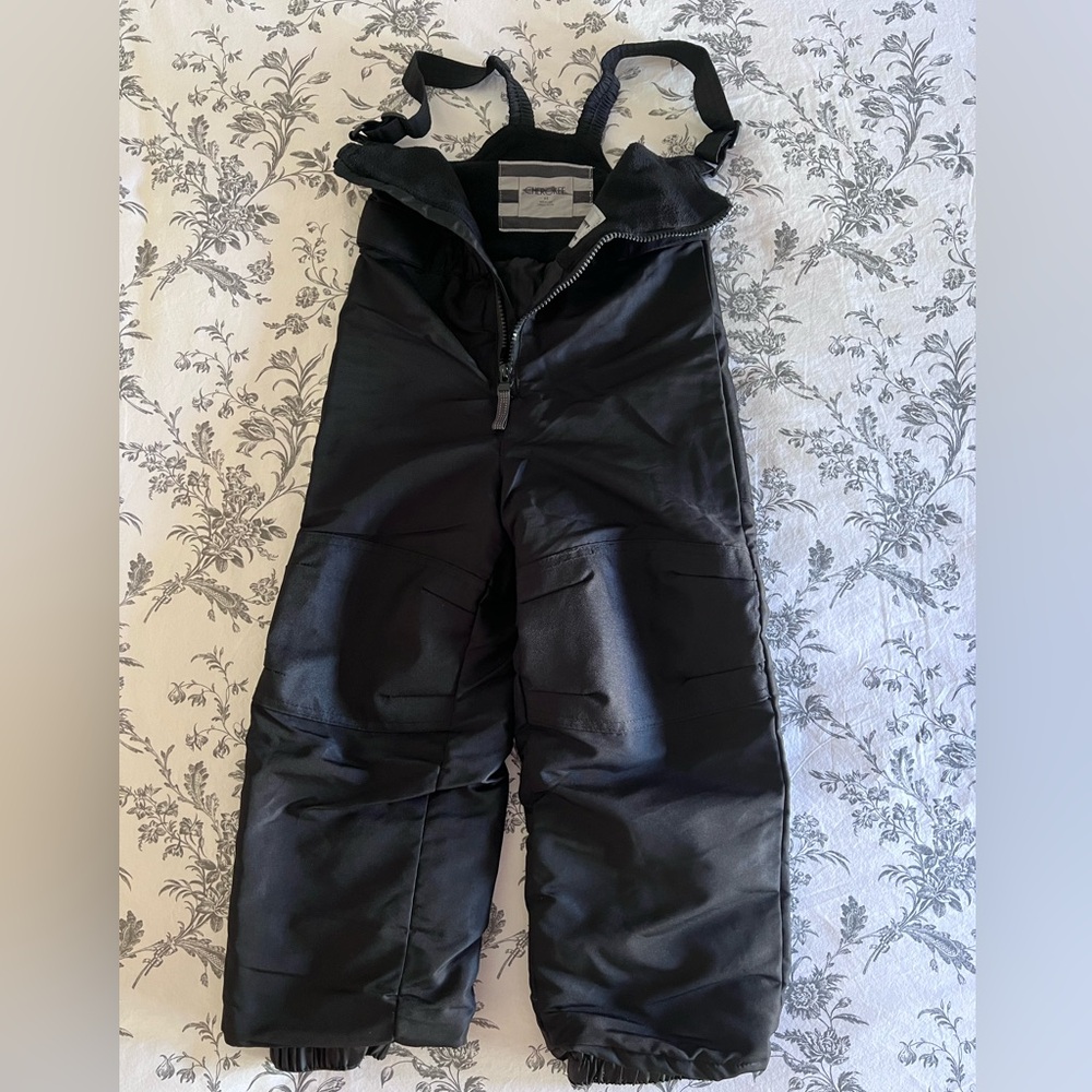 Cherokee Children’s Unisex Snow Pants - Size 4T (Black)